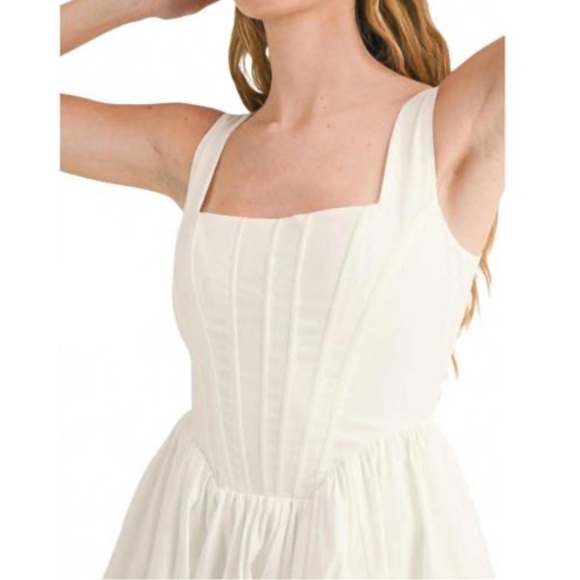 White Corset Dress by RESET - Picture 5 of 11
